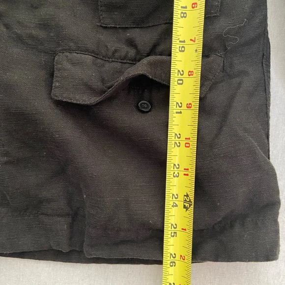 Aritzia Wilfred Womens Nicolet Linen Lyocell Utility Jacket Black Size M - Picture 9 of 11